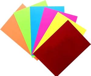 Flipkart.com | HOTCHPOTCH Plain Neon A4 Sheets For Project/Assignment ...