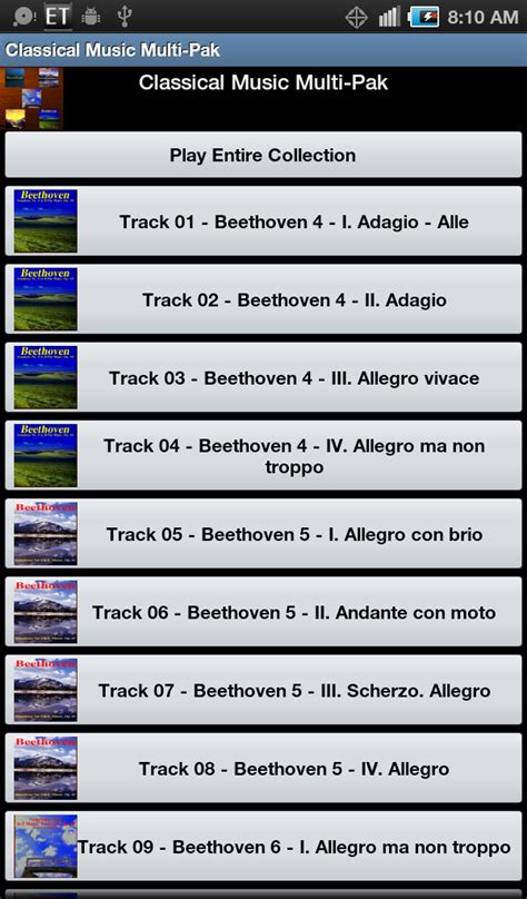 Classical Music - Beethoven 4-Pak (4th, 5th, 6th and 8th) Plus Sampler ...