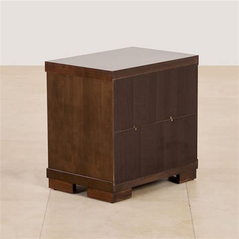 Buy (Refurbished) Rio Solid Wood Bed Side Table with Drawers - Brown ...