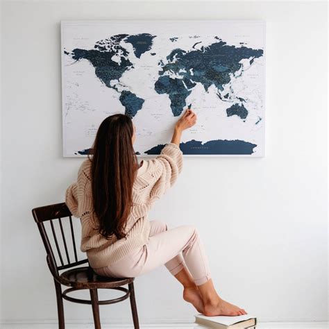 Push Pin World Map 的图像结果