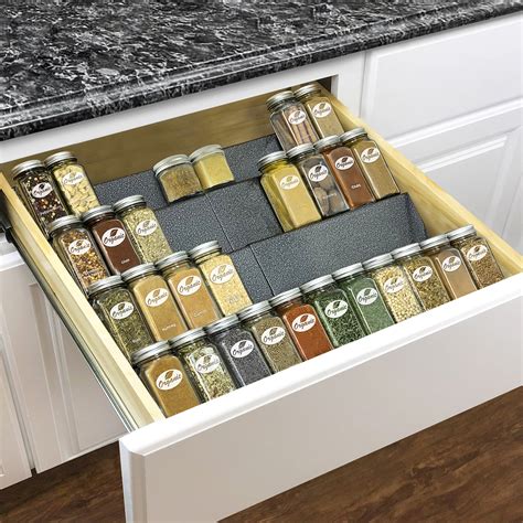 spice drawer organizer - How to Decorate a Small Living Room and Dining ...