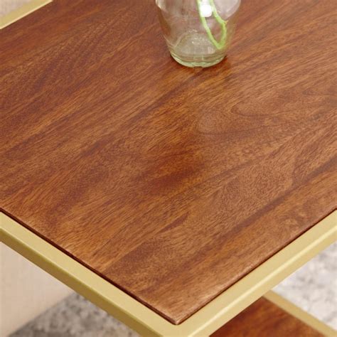 Buy Helios Byron Mango Wood End Table - Brown from Helios by Home ...