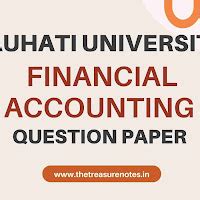 GU Financial Accounting Question Paper 2019 [Gauhati University BCom ...