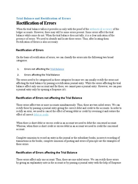 Image result for Rectification of Errors Format