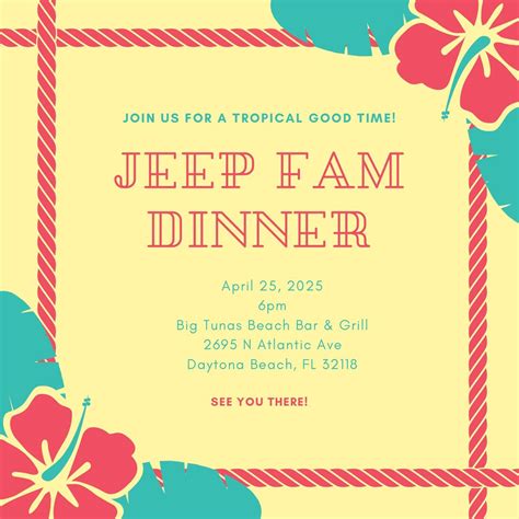 Jeep Fam Dinner @ Jeep Beach 2025, Big Tunas Beach Bar & Grill, Daytona ...