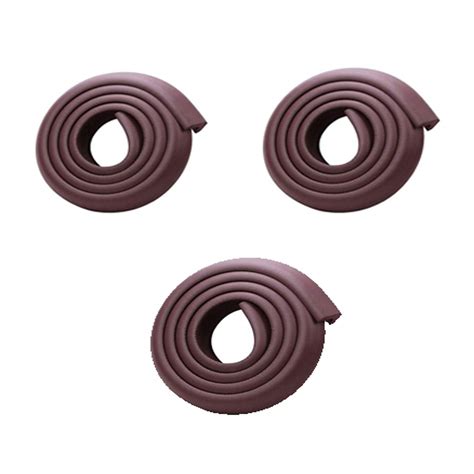 SYGA Set of 3 Brown Baby Safety Strip Edge Guard Cushion Corner Cover ...