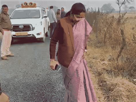 Newly built road collapses under minister’s step