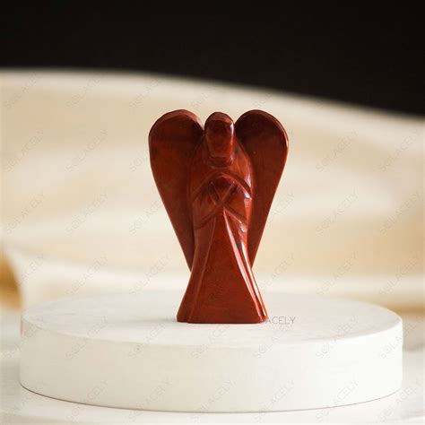 Red Jasper Crystal Angel - Crystal For Grounding and Courage – Solacely