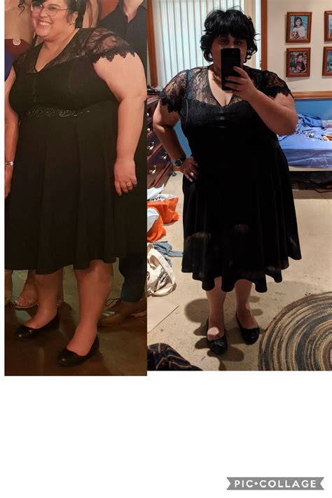 F/27/5'3" [133 kg > 115 kg = 18 kg] Same dress 9 months apart. : r ...
