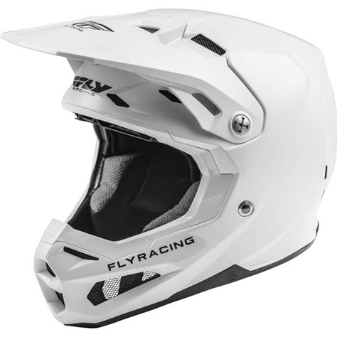 Fly Racing Motocross-Helm Formula Solid White | Maciag Offroad