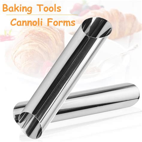 PCTC 6 Pack Cannoli Tubes, 5 inch Large Stainless Steel India | Ubuy