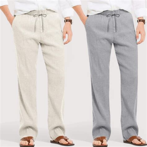 Combo of 2 Linen Loose Fit Pants