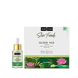 KAPIVA SKIN RITUALS TULSI ANTI ACNE SERUM 30 ML+KAPIVA SKIN FOODS GLOW ...