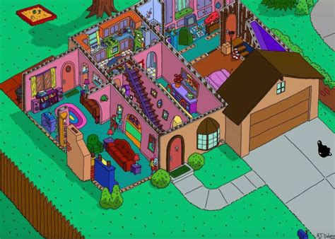 Los planos más rigurosos de la casa de ‘Los Simpson’ revelan una ...