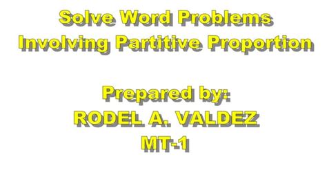 Image result for Partitive Proportion