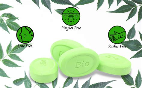 Buy BioGate Premium Neem Hand Made Soap 100gm (Pack of 4) | Acne ...