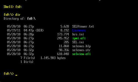 EFI Shell Commands 的图像结果