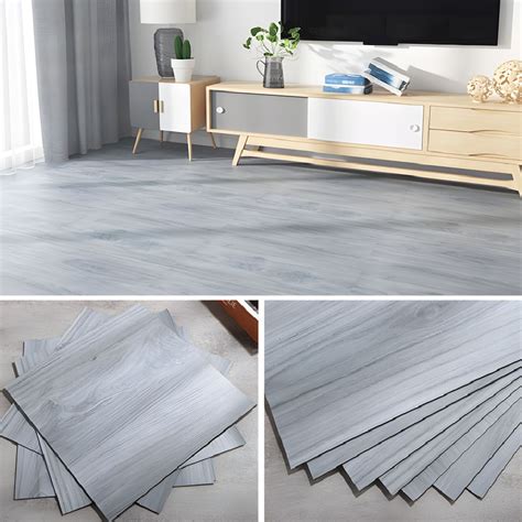 Square Peel & Stick Vinyl Flooring 24" x 24" x 1.5mm PVC Flooring ...