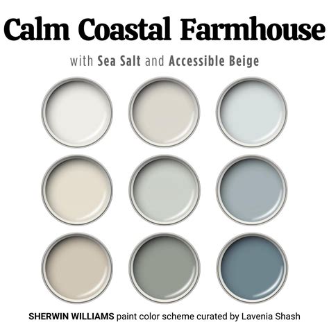 Calm coastal colors coastal farmhouse paint sherwin williams sea salt ...