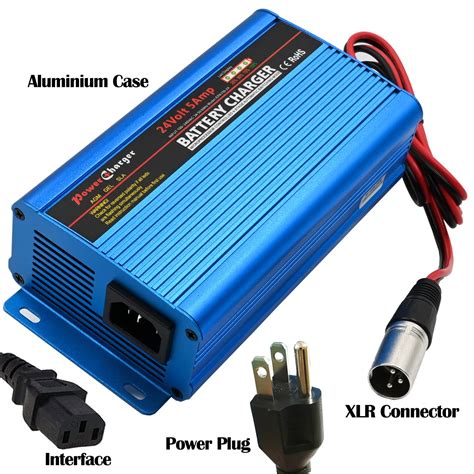 Unocho 24V Battery Charger Automatic Smart Charger 5A Trickle Charger ...