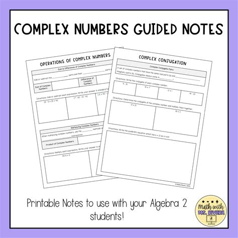 Image result for Infinite Algebra 2 Worksheet Multiplying Complex Numbers