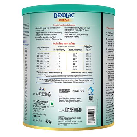 Dexolac Special Care Infant Formula Powder, 400 gm Price, Uses, Side ...