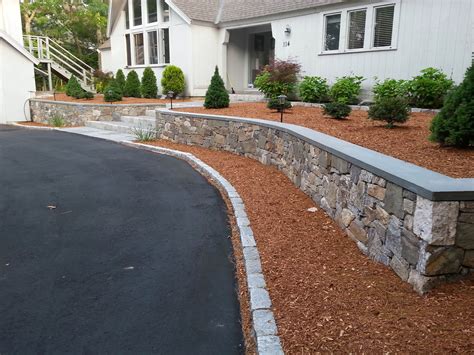 Front Yard Retaining Wall Driveway