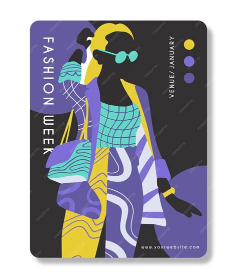 Premium Vector | Lady fashion poster design template. minimalistic ...