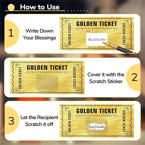 WenmthG 5 Sets Golden Ticket with Envelope, Scratch Card India | Ubuy