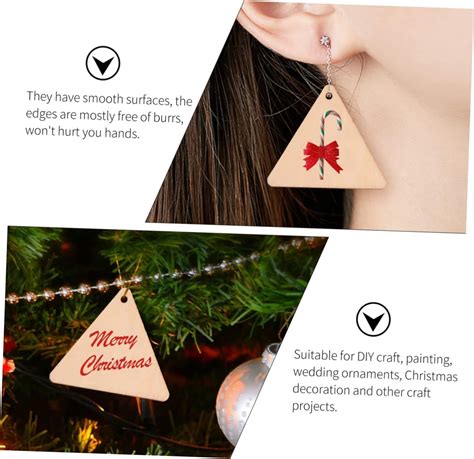 Buy 100Pcs Triangle Wooden Cutouts Crafts,, School American Elm – Cliths