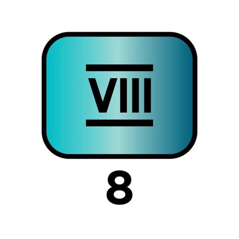 Romeinse cijfers pictogram vector sjabloon logo trendy platte ontwerp ...