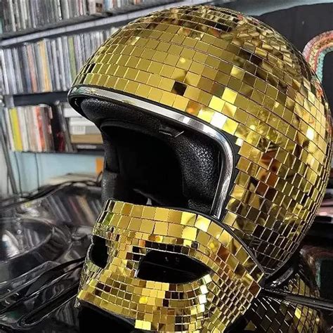 Buy Retro Vespa Motorcycle Helmet with Quick Release Buckle, Glitter ...