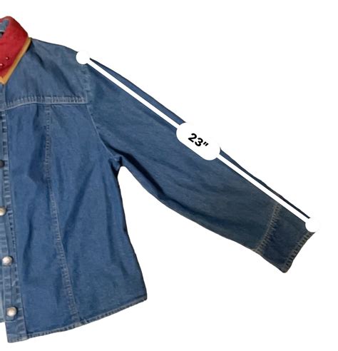 Vintage Yoakum Double D Ranch Women’s Blue Denim Ligh… - Gem