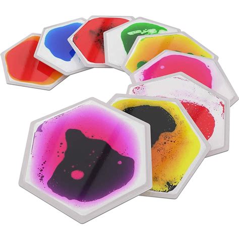 Sensory Floor Hexagon Liquid Tiles - Set Of 9 | Tactile Sensory Toy ...