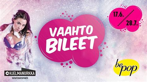Bepop Goes Vaahtobileet, Bepop Joensuu, Kuopio, 17 June to 18 June ...