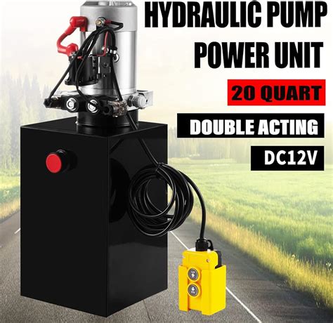 Topdeep Hydraulic Pump 20 Quart Double Acting Dump Trailer India | Ubuy