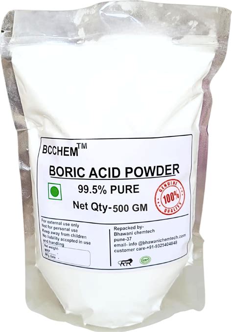 ZYAX Boric Acid Powder 400g, Pure & Fine Multi Purpose Powder for ...