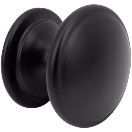 DesignPerfect DPA-R18KBLK Classic 1-1/4" Large Foot Mushroom Cabinet ...