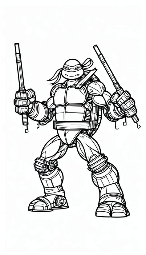 53 Teenage Mutant Ninja Turtles Coloring Pages: Join the Action Scenes