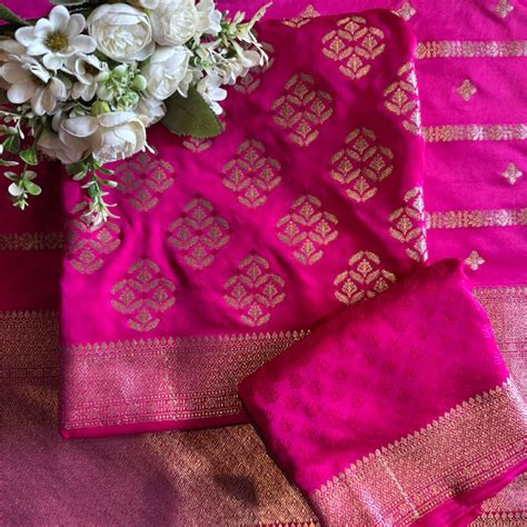 Butidar Banarsi silk Unstitched Suits – Aisha Creations