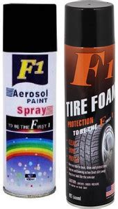 Bismaadh Scratch Remover & Tire Foam Black Spray Paint 450 ml Price in ...