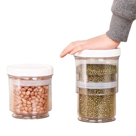 Buy swabs® Airtight Push Down Air Vented Storage Containers Expandable ...