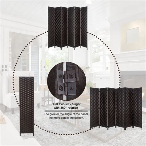 Buy Rose Home Fashion 6 ft.Tall 16in Wide Room Dividers,Double Side ...