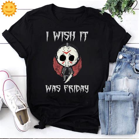 Jason Voorhees I Wish It Was Friday Vintage T-shirt, Halloween Shirt ...