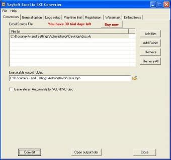 Image result for Excel VBA File Convert exe