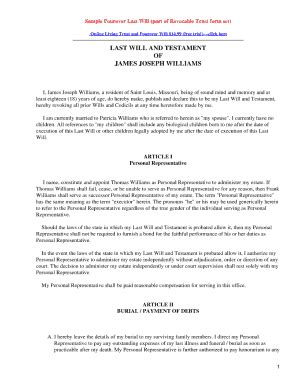 pour over will california sample - Blank Fillable Template | Fill Out ...