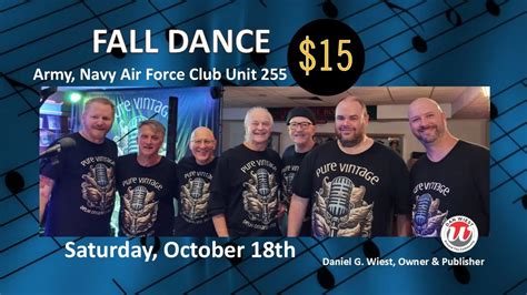 FALL DANCE at The Army, Navy Air Force Club Unit 255, Army Navy ...