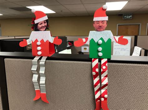 Christmas Office Decoration | Office christmas decorations, Christmas ...