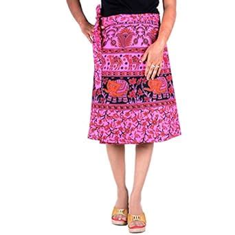 Buy Rajvila Regular Wrap Around for Women Animal Print Knee Length ...