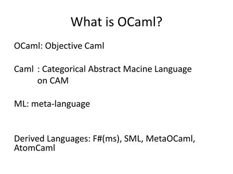Image result for OCaml Syntax vs JavaScript
